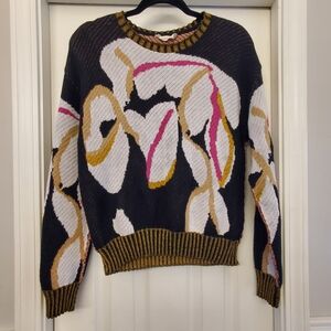 Maude Vivante Multicolor Women's Cotton Sweater Size L